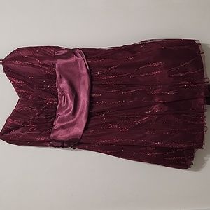 deb Dress - Wine Red